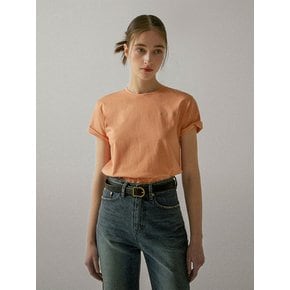 Hand Stitch Silket T-Shirt (PEACH)