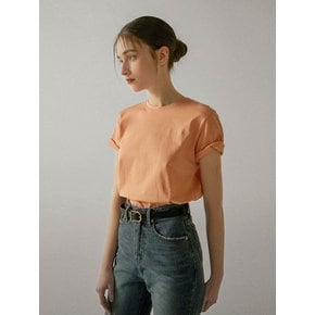 Hand Stitch Silket T-Shirt (PEACH)