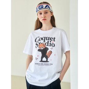 [UNISEX] OUT BOXER LESSER PANDA T WHITE