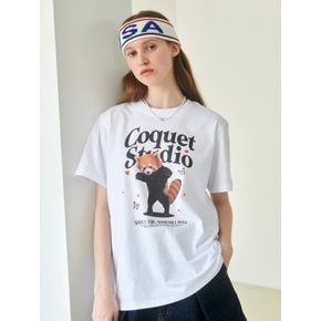 [UNISEX] OUT BOXER LESSER PANDA T WHITE