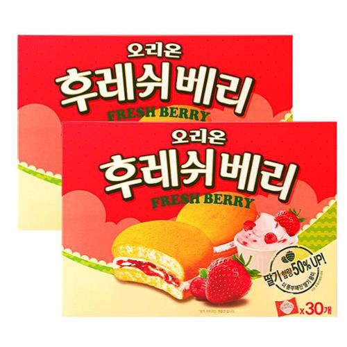 오리온 후레쉬베리 딸기 840g x 2개(1)