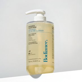 클리어스윔 수영장 올인원 염소제거 약산성 대용량 원스텝 수영 샴푸 750ml