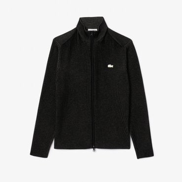 라코스테 (남성)크레이프 풀집업 가디건(AH9312-55G 6ZW) 블랙