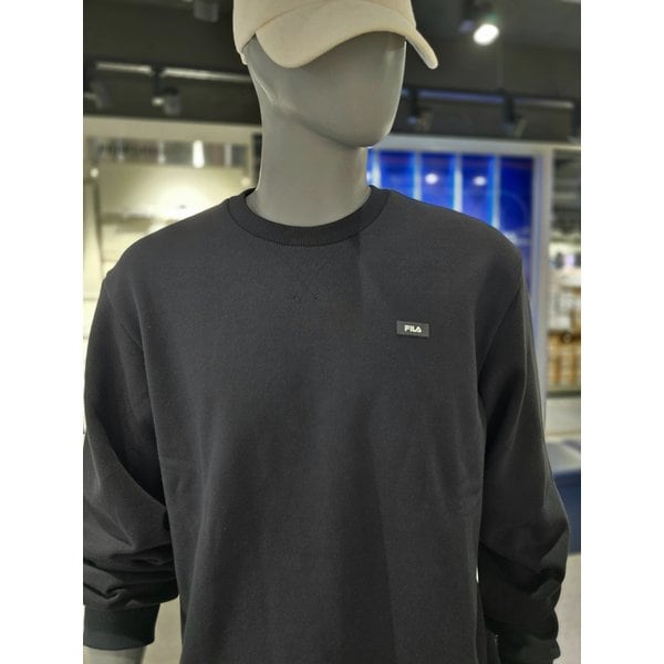 [파주점] 공용 베이직 스몰로고 기모 맨투맨  (FS2POG4101U-BLK)