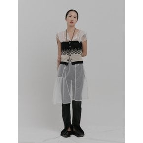 NORDIC BUTTON TOP [BLACK]