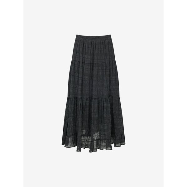 엠보 밴딩 허리 티어드 스커트 (VMSAC2303)