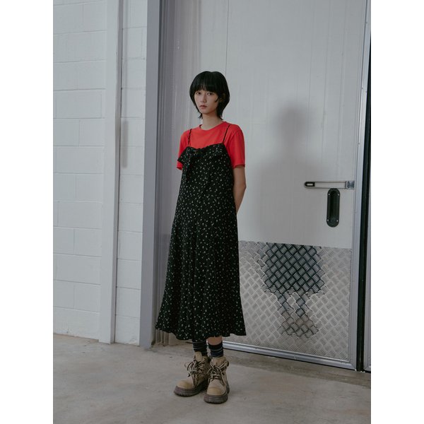 플라워 프린트 롱 나시 원피스 AS1WO260