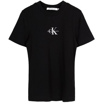 Calvin Klein 캘빈클라인 블랙 모노로고 티셔츠 J20J221426 BEH