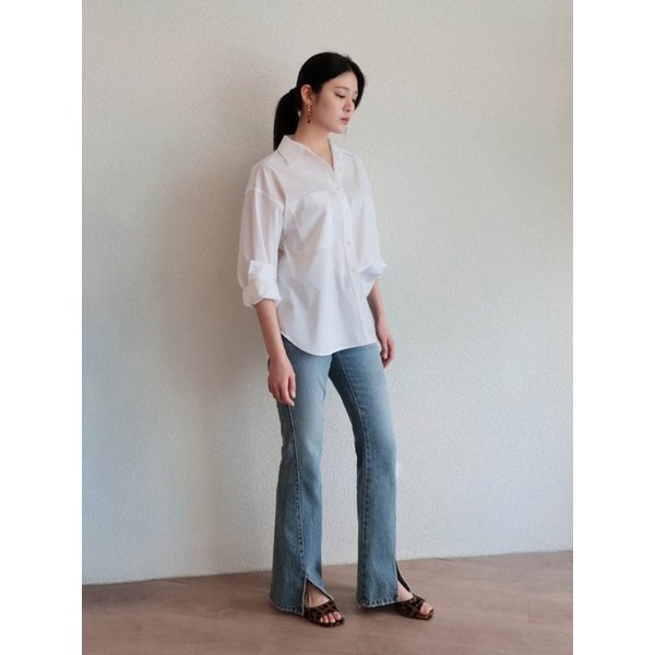 [3차리오더] Wrinkle Free Over-Fit Shirt, White