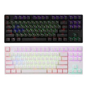 HACKER 텐키리스 PBT RGB 무접점 KN01 화이트 55g