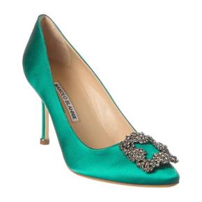 4859218 Manolo Blahnik Hangisi 90 Satin Pump