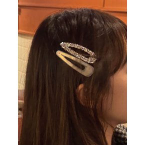 [선물무료포장]-2nd Vintage Hair Clip & Crystal Hair Clip Set