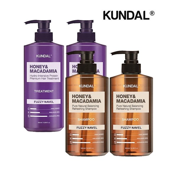 네이처 샴푸 퍼지네이블 500ml x2개+트리트먼트 퍼지네이블 500ml x2개