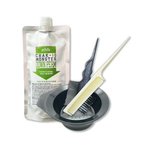 세리 아초아 착10 몬스터 다운펌 300ml + 염색볼+염색붓+꼬리빗