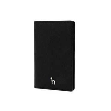 헤지스 [NOMAD]블랙 퍼피로고 플랫 카드지갑 HIHO5F131BK