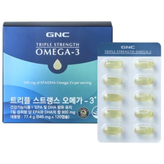 GNC 트리플스트랭스 오메가-3 (120캡슐)
