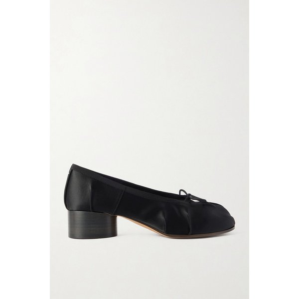 타비 발레리나 스플릿토 새틴 펌프스 블랙 46376663162986100