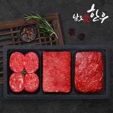 [바로배송][냉동/냉장][남도애한우] 한우 1등급 정육세트1호 (불고기+국거리+산적)/팩당400g