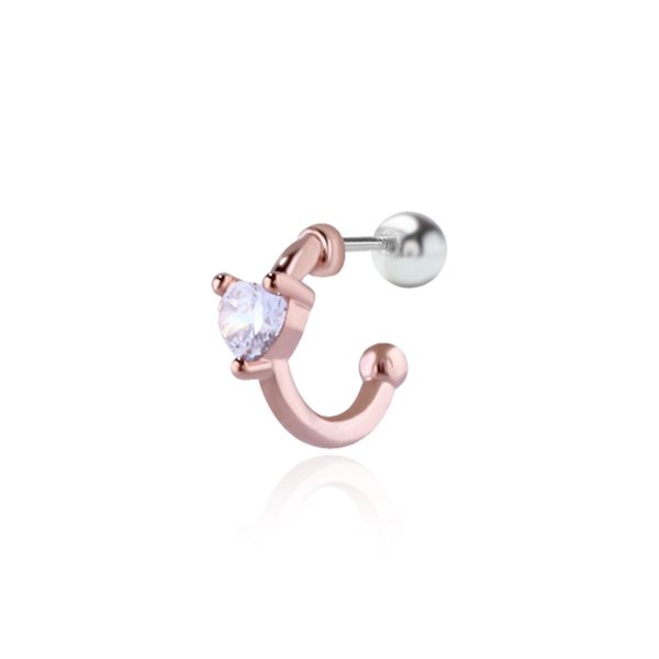 메일린 크리스탈 하트 피어싱 00004E