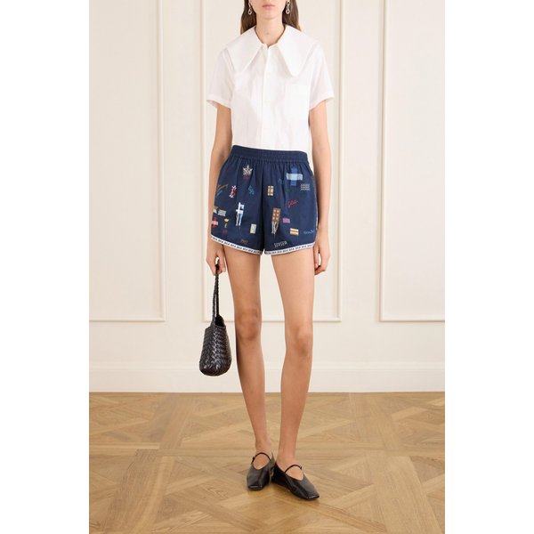 클레어 자수 코튼 쇼츠 46376663163017768