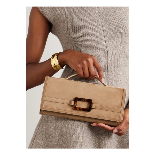 벨 비비에 버클 스웨이드 클러치 탠 브라운 46376663162873019