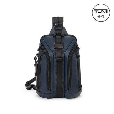TUMI [TUMI KOREA] 알파 브라보 나이트 슬링백 네이비 코팅 캔버스_0232743NVYC