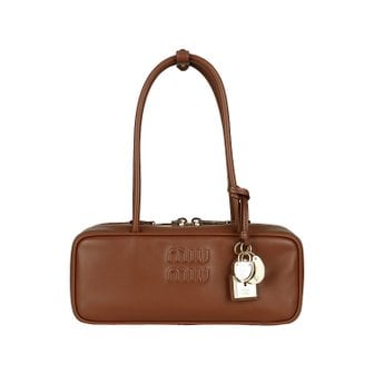 미우미우 [시흥점] 25FW 로고 레더 보 토트백 스몰 (5BB173 2CRW F0033)