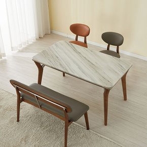 라빌라 애쉬 원목 천연대리석 4인 식탁 테이블