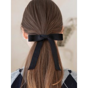 classic velvet ribbon hair pin (2colors)