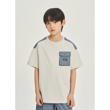 내셔널지오그래픽키즈 어드벤쳐 포켓 반팔티셔츠 K232UTS060