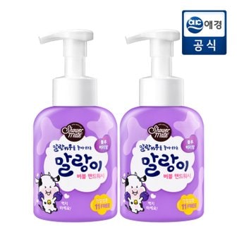 샤워메이트 말랑이 버블 핸드워시 블루베리향 500ml x 2개