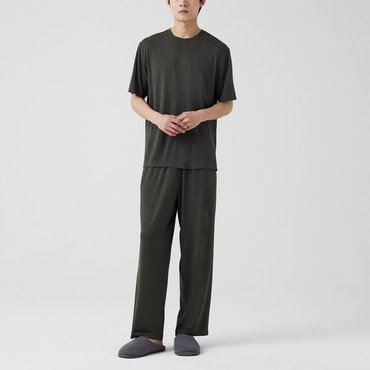 JAJU 25 S/S  남 레이온 스트레치 10부 라운지 팬츠  J205202101