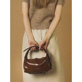 3way belted mini hobo bag _ Brown