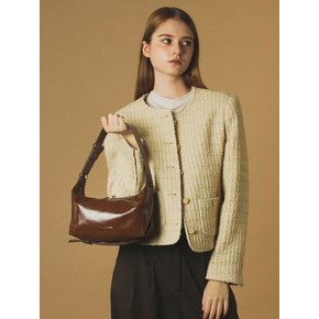 3way belted mini hobo bag _ Brown