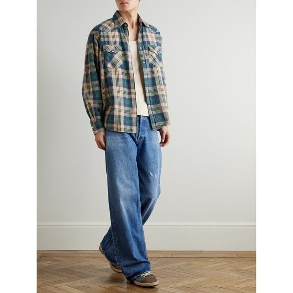 컬럼비아 체크 코튼 플란넬 웨스턴 셔츠 46376663162925190