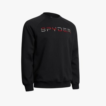 스파이더 공용 레터링 로고 맨투맨 SPGFCNRL308UBLK