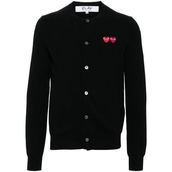 꼼데가르송 25FW 꼼데가르송 가디건 AXN0570511 BLACK DOM