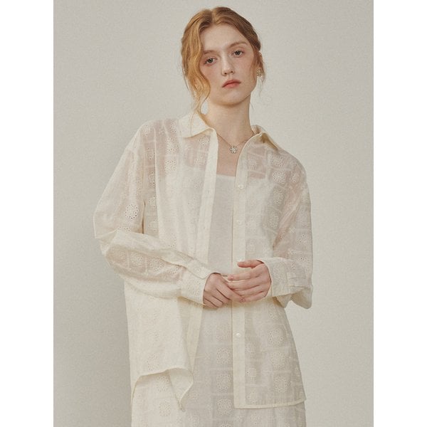 Melrose Sheer Long Shirt_CREAM(315298)