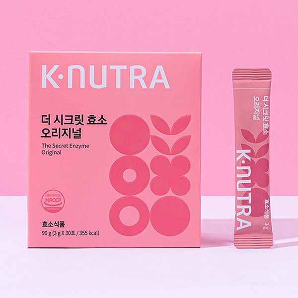 케이뉴트라 더 시크릿 효소 오리지널 소화력 과식 야식 불편한 장 90g(3gX30포)X3개 90포