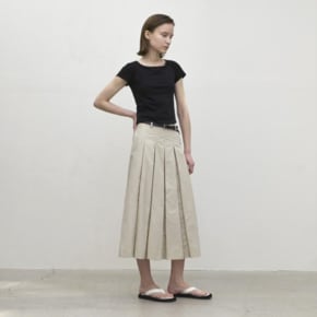 나인 ESSENTIAL PLEATS SKIRT_S SK4925