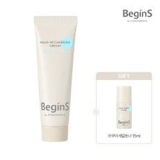 비긴스바이정샘물 아쿠아 리차징 크림 (아쿠아리차징크림5ml + 클리어패드(2매입) 증정)