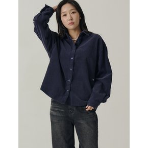 [인플루언서 세영 w/] Monkey Lady Workwear Corduroy Shirts_Navy