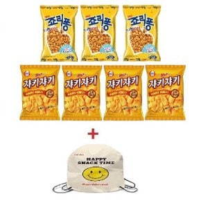 크라운 스마일가방 죠리퐁 74g x3 쟈키쟈키 70g x4