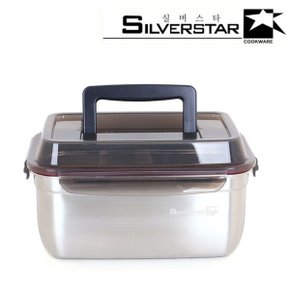 [BIZ][SILVERSTAR] 실버스타 모이 스텐레스 핸디형 김치통 원핸들3호/3.8L