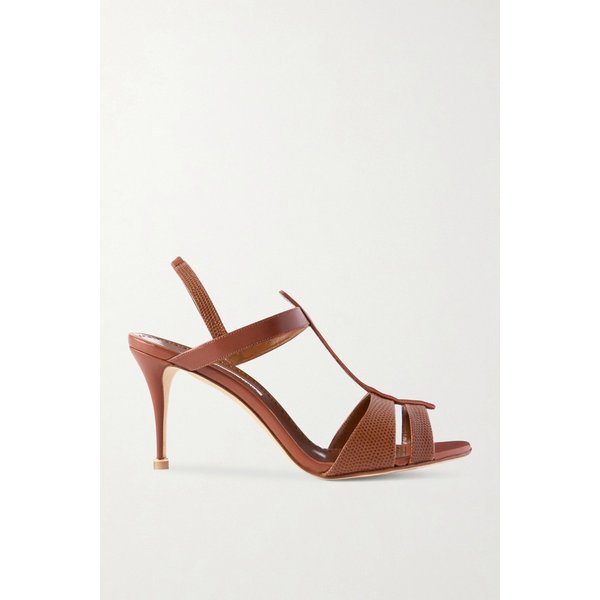 레타우슬로 70 리자드 이펙트 가죽 슬링백 샌들 46376663162937193