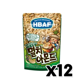 바프 멸치아몬드 구운양파맛 견과류안주 100g x 12개