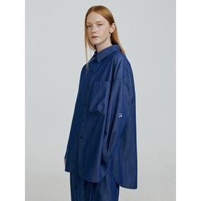 URBAN overfit denim shirts [blue]