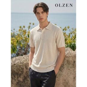 린넨라이크 카라 니트  ZAE2ET1901 _P419299060