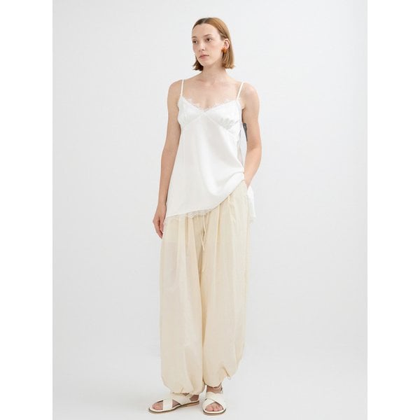 DUAL WIDE BALLOON PANTS - BUTTER