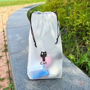 끈파우치 보조 가방 반투명 파우치 X ( 5매입 )